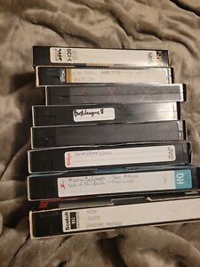 Blank VHS Lot 8 To Record Over T-120 Sony JVC Zenith
