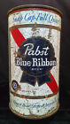 PABST BLUE RIBBON BEER SNAP CAP - 1950'S KEGLINED QUART CONE TOP CAN - MILWAUKEE