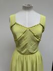Reiss Lime Green Leia Dress 100% Silk Size 12