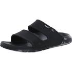 Reef Mens Oasis Double Up Black Slide Sandals Shoes 8 Medium (D) BHFO 6129