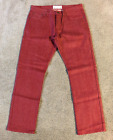 NWOT Ecko UNLTD Men's Red Slim Fit Jeans - Size 34R - 34 x 31