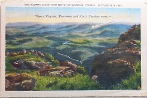 Virginia VA White Top Mountain Postcard Old Vintage Card View Standard Souvenir