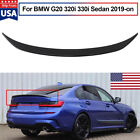 For 2019-2022 BMW 3-Series G20 330i M340i Carbon Fiber Style Trunk Spoiler Lip