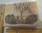 KITTIES IN A BASKET MW RUBBER STAMP-STAMP CABANA