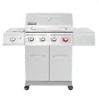 Royal Gourmet Stainless Steel Propane Gas Grill 4-Burner Outdoor BBQ Cooker
