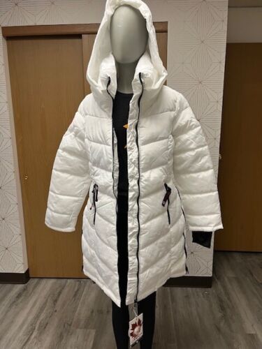 CANADA WEATHER GEAR Puffer Coat for Women- Long Insulated Winter Jacket, MEDIUM