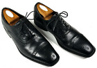 Florsheim Cap Toe Brogue Oxford Dress Shoes Men's Size 8.5D Black Leather 11660