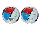 3 1/8 Inch BBQ Thermometer Gauge 2 Pcs Charcoal Grill Pit Smoker Temp Gauge Gril