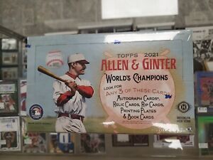 2021 Topps Allen & Ginter Baseball Hobby Box Factory Sealed New 3 Hits per Box