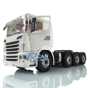 LESU Metal 8x8  1/14 Chassis Motor TOUCANRC R730 Cabin RC Tractor Truck