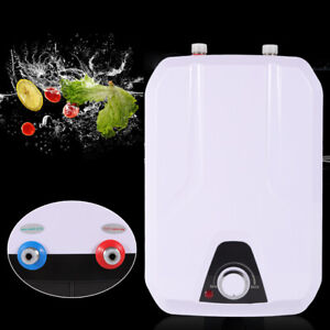 8L 1500W Instant Hot Water Heater Electric Tank On Demand House Shower Sink
