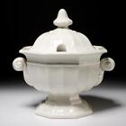 Red Cliff Montana White Ironstone Soup Tureen 12.25