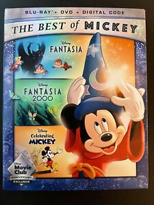 Disney The Best of Mickey: Fantasia/Fantasia 2000/Celebrating Mickey Blu Ray DVD