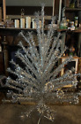 Early 1950's-60s Unmarked 6' Aluminum Christmas Tree, Pole, & 73 Branches
