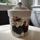 Williams Sonoma Rooster Francais Medium 9.5” Canister W/ Lid Cookie Jar 2008