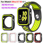 Soft Rubber Case Cover Accessories 49mm For Apple Watch Series Ultra 8 6 5 4 SE