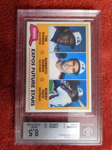 New Listing1981 Topps Tim Raines Rookie RC #479 BGS 8.5 NM-MT+ Montreal Expos