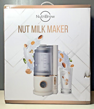 NutriBrew Nut Milk Maker, Plant Based Milk Maker Machine, Homemade Soy Milk, Oat