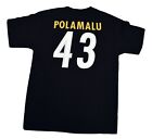 Reebok Mens NFL Pittsburgh Steelers Troy Polamalu Shirt New M