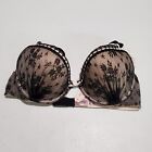 Victoria's Secret Women Bra 36C Ivory Floral Push Up Sexy Little Things Lace NWT