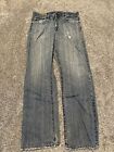 Gap 1969 Jeans Mens 32x32 Blue Standard Preppy Faded Ripped Light Wash Denim *