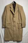 Vintage Men's 42R Camel Hair Overcoat/Trench Coat Lined EUC Bulgaria