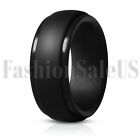 Silicone Wedding Ring for Men Breathable Mens' Rubber Wedding Athletes Band