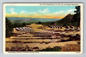 Boulder CO-Colorado, Amphitheatre Top Of Flagstaff Mountain, Vintage Postcard