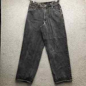 Pelle Pelle Marc Buchanan Denim Jeans Men's Size 34X32 Tapered Leg Black*