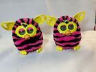 Lot Of 2 Furby Boom Pink And Black TESTED 1  WORKING - 1 Non Working