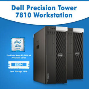 Dell Precision T7810 32-Core 2X E5-2698 V3 128GB RAM 960GB SSD K4000 WiFi WIN10