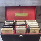 Vintage 8 Track Tapes and Storage Case & Key  Lot of 15 Classic Rock PLEASE READ