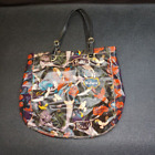 SakRoots Canvas Peace And Nature Multicolor Purse Handbag