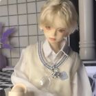 Cool 1/4 BJD Doll SD Resin Joint Eyes Face Makeup Young Male Boy Bare Doll Gift