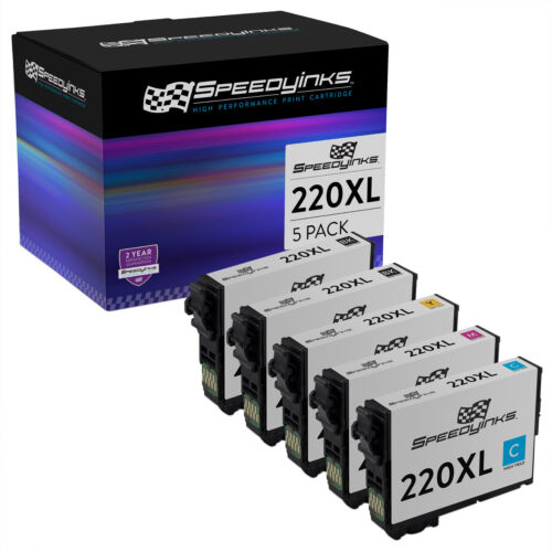 5Pk Ink Cartridges for Epson 220 XL T220 Expression XP-320 XP-420 XP-424 WF2660