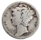 1928-S Mercury 90% Silver Dime Good BEST VALUE ON EBAY Free S&H W/Tracking