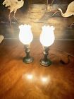 Set Of Two Vintage P.S.T.ind.Long Beach Boudoir Table Lamps Cool Lamps 12”x4”