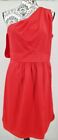 Vince Camuto One Shoulder Dress Size 10 Red Party Cocktail Wedding Nice