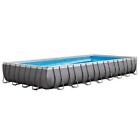 Intex Ultra Frame 32' x 16' Rectangle Metal Frame Pool with Sand Filter Pump