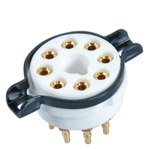 10pcs 8Pin CMC Ceramic Gold plate Tube Socket For EL34 6550 KT88 Tube Amplifier