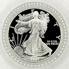 2007-W 1 oz Proof American Silver Eagle Mint Original Box & COA / Pristine Coin