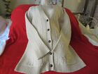 Duluth Trading Wool Cashmere Cable Knit Cardigan Womens 2 XL Ivory Cream