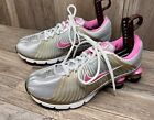 Nike Air Shox Experience 318685-161 Women's Size 7 Silver/Pink Running Shoes