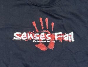 Vintage Senses Fail “BLOODY ROMANCE” Band Shirt Y2K RARE Vintage NOS New Size L