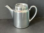 Vintage HALL Silver GLO METAL with Ceramic Liner TEAPOT for One