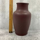 VTG California Faience Art Pottery Vase Arts Crafts 1876–1916 Matte Brown 10
