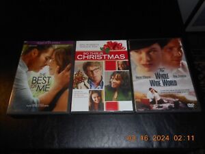 (LOT OF 3) - DVD MOVIES - BEST OF ME - THIS IS CHRISTMAS - THE WHOLE WIDE WORLD