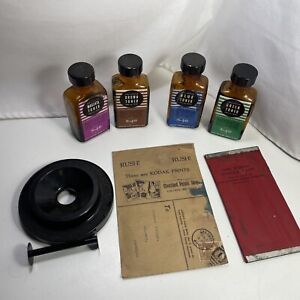 vintage lot of dark room film developing kodak Envelope1930 1940 toner Mansfield