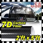2ft x 5ft 7D Premium Hi Gloss Black Carbon Fiber Vinyl Wrap Bubble Free Release (For: Nissan 350Z)