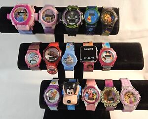 (14) Lot of 15 Kids Mixed Disney Watches! Untested